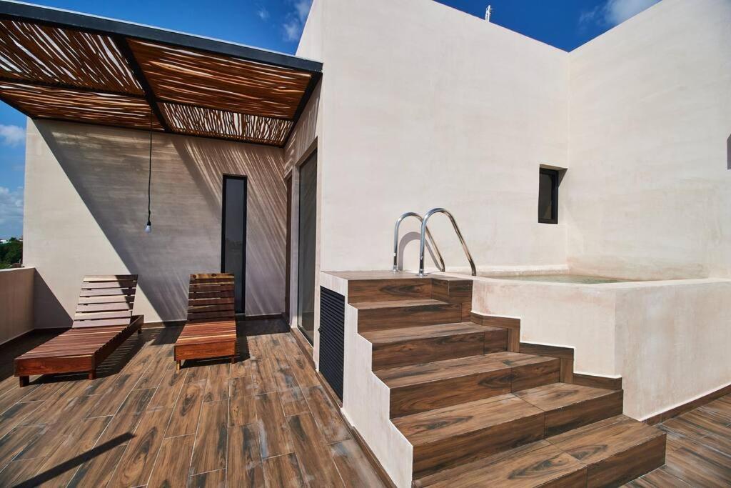 شقة Phimai Gardens Ph3 - 2 Bdr Piscina Privada Y Vistas تولوم المظهر الخارجي الصورة